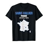 Design graphique de style rétro de la ville française Saint-Vallier. Un cadeau parfait et souvenir pour les non-locaux. C'est pour les touristes, les anniversaires et toute personne vivant dans la ville de Saint-Vallier.