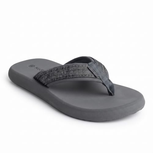 Image of NoStrain Men's Canvas Slippers, Flip Flops & Chappal - Angular Fit