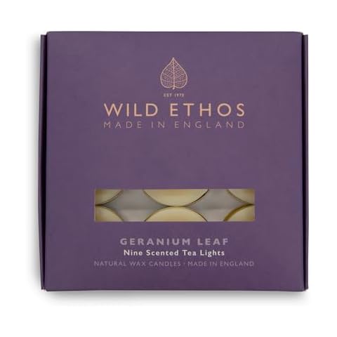 Wild Ethos Geranium Leaf Scented Tea Lights Cover