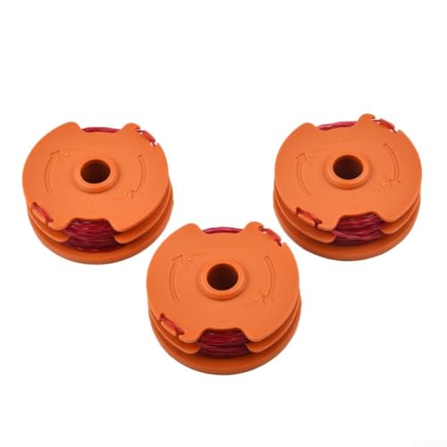 Lote de 3 bobinas de alambre de repuesto para desbrozadora MET6032 MET4530 MET3525