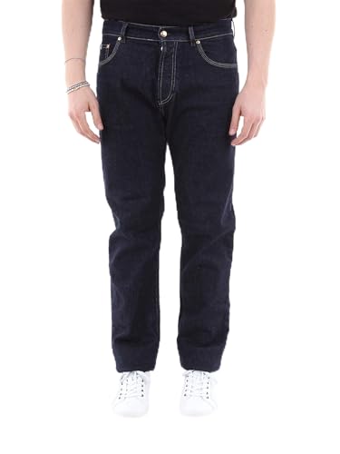Image of Versace Jeans Couture Men's Man Trouser Slim Jeans, Blue (Doppio Indaco 912), 30W