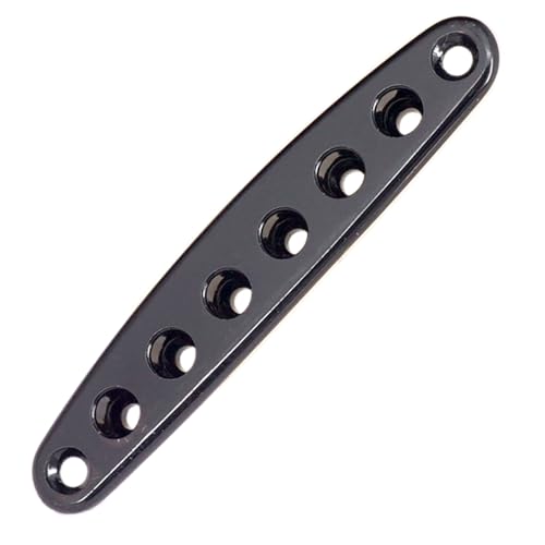 XISAOK Zincs Alloy Guitar String Through Plate Guitar Bridge String Thru Body Ferrules Bushing Plate Guitar Accessories