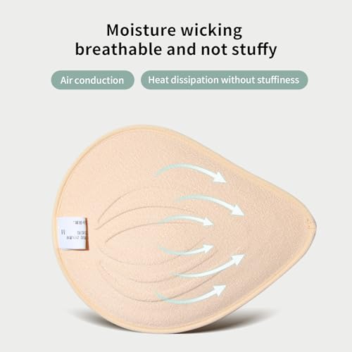 Foam Latex Mastectomy Breast Forms Breast Prosthesis for Mastectomy Bra Breathable Breast Insert Pads(1 Piece)2