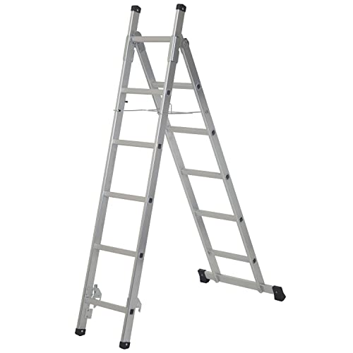Werner 3 in 1 Aluminium Combination Ladder Multi Purpose 3 Way Ladder, Silver, 7101318 1 Werner 3 in 1 Aluminium Combination Ladder Multi Purpose 3 Way Ladder, Silver, 7101318