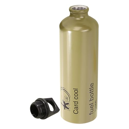 Generisch Botella de combustible de de aluminio, combustible portátil, depósito de gas licuado de alcohol, ligero camping al aire libre, almacenamiento de gasolina, cilindro de transporte de
