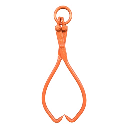 OAOLOWF Skidding Tongs Log Lifting/Swivel Dragging Steel Tongs Log Lifting Handling Dragging & Carrying Tool / 18inch Jaw Opening (18-O-Ring)