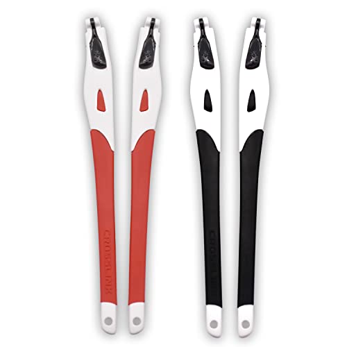 Pieds de cadre blancs et caoutchouc rouge pour lunettes Oakley Crosslink