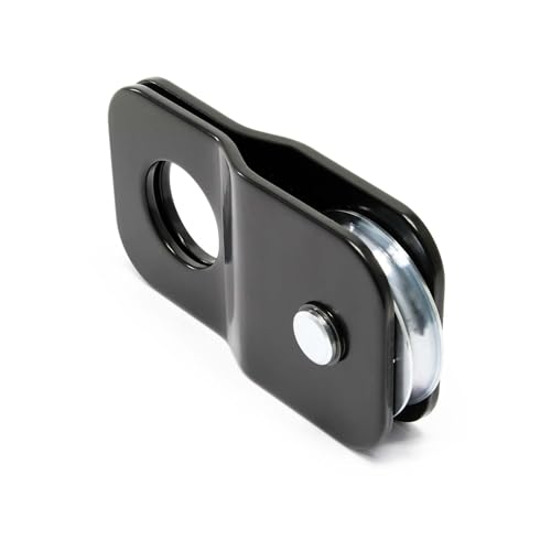 Wiltec Poulie de mouflage ouvrante/deviation - 78 x 35 x 145 mm - Charge max. 4 t - Guide de câble Porte Treuil Bloc Snatch - Usage forestier Atelier