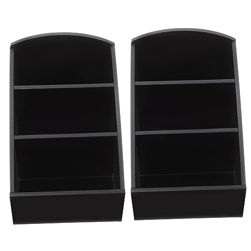 BRIGHTFUFU 2Pcs Coffee Box Organizer Rustic Sugar Packet Holder Seasoning Bag Storage Smooth Edges Portable for Home Cafe Restaurant Tea Bag Candy Storage