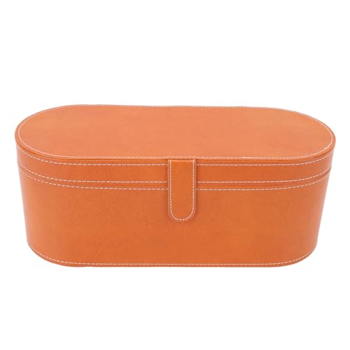 BTSEURY Hairdryer Storage Case, Hair Styling Tool Storage Bag, Splash Proof Scratch PU Leather Portable Hair Dryer Carrying Bag (Style 2)