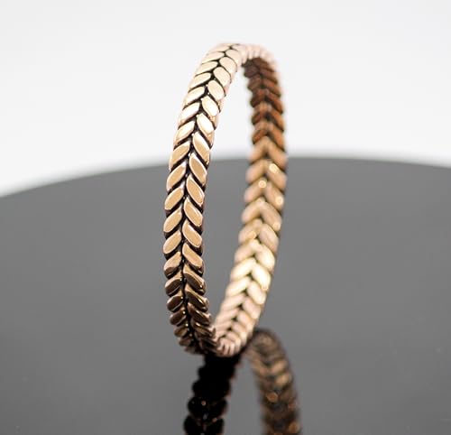 Braided Twist Eternity Handmade Oxidised Pure Copper Bangle Gift Jewelry for Men and Women4