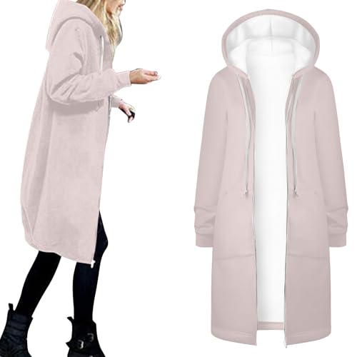 Manteau à capuche pour femme veste d winter chaude et longue