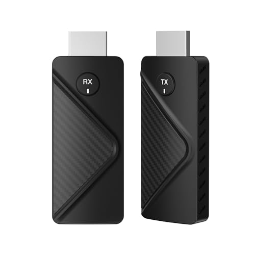 Wireless HDMI Transmitter and Receiver Extender for Streaming Video and Audio from Laptop/PC to Monitor Projector TV HDMI Dongle