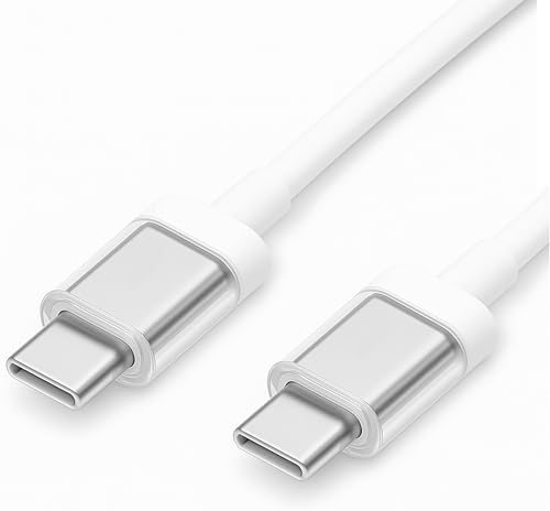 Image of YISHU 65W Type C To Type C Cable White Power Delivery Quick Charge & High Speed Sync | Compatible for Nothing CMF Phone 2a Phone 2 CMF Buds & Laptops | Original Fast Charging