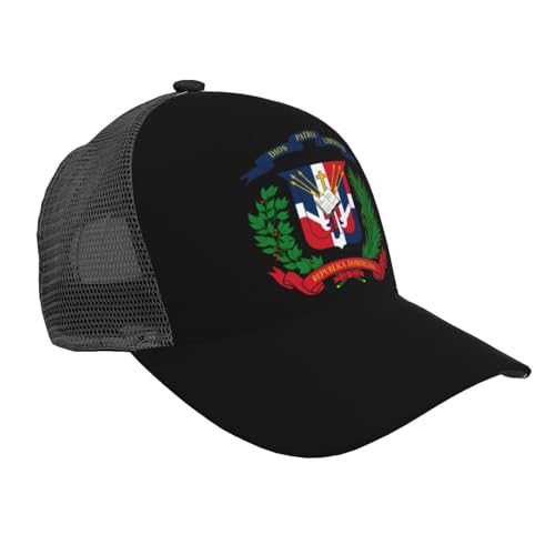 Flag of The Dominican Republic Mesh Baseball Cap - Classic Adjustable Peaked Cap, Trucker Hat for Men and Women
