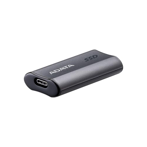 Image of ADATA SC750 500GB - Up to 1000 MB /s- HighSpeed USB 3.2 Gen 2 USB-C External Portable SSD Black Titanium (SC750-500G-CCBK)