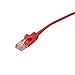 Quest Cat5E Cable, Snagless Molded Boot, Eia568B, Red, 1Ft