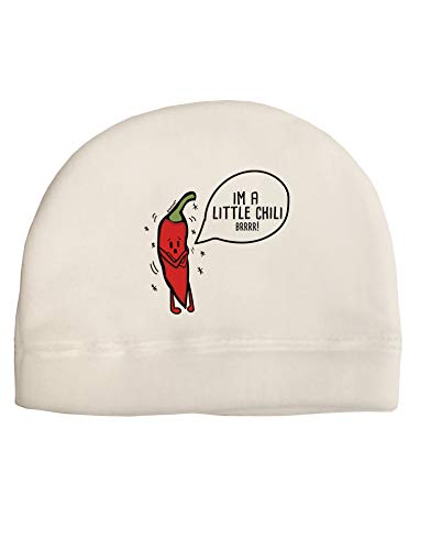 TOOLOUD I'm a Little Chilli Child Fleece Beanie Cap Hat White
