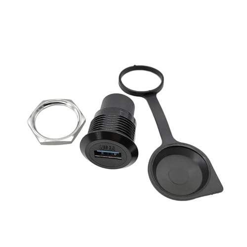 Enchufe redondo de metal RJ45 con transmisión directa USB3 Type-C para panel 4