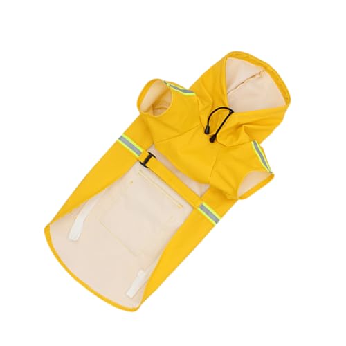 EPIGEIST Abrigo para Perros con Capucha Reflectante Resistente al Agua Costuras Duraderas y Material Elástico Protección para Paseos Días de Lluvia