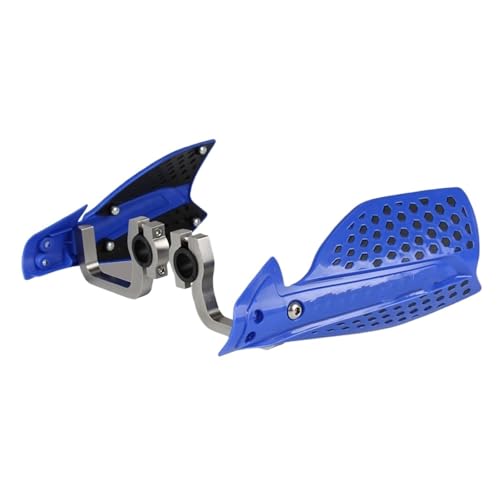 Protège-mains moto cross bleu guidon 28mm et 22mm pour quad