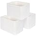 MINTWOOD Design 3-Pack Storage Baskets for Shelves, Playroom and Classroom Storage Basket, Book Basket, Decorative Storage Cube Bins, Woven Closet Organizers, Baby Nursery Baskets, Creamy White