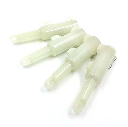 LED 4PACK Deep Drop Underwater Fishing Flashing Light Bait Lure Squid, 500hrs Lifespan, 600M Deep (RED)