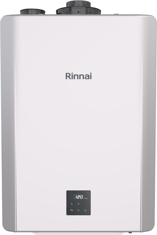 NEW Rinnai RX199iN Condensing Smart Sense Natural Gas or Propane Tankless Water Heater, Indoor or Outdoor Water Heater, Up to 11.1 GPM, 199,000 BTU