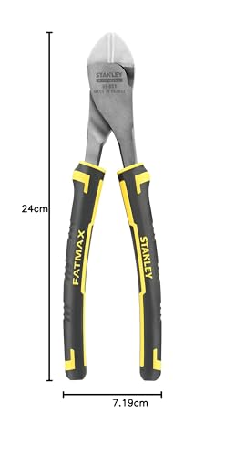 Alicate corte diagonal extrafuerte Stanley 0-89-861 de 200mm para cables y alambres 6