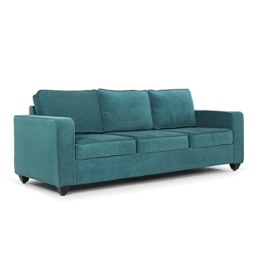 Image of Wakefit Sofa Set | 3 Year Warranty | Sofa 5 Seater, 5 Seater Sofa for Living Room, Wooden Sofa Set, Sofa Set 3+2 Seater - Napper(Malphino : Malibu Green)