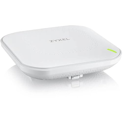 Zyxel Wifi 6 Ax1800 Wireless Gigabit Access Point | Mesh, Seamless Roaming, Captive Portal & Mu-Mimo | Wpa3 Security | Cloud, App Or Direct Management | Poe+ | Ac Adapter Included |Nwa90Ax #TOP4