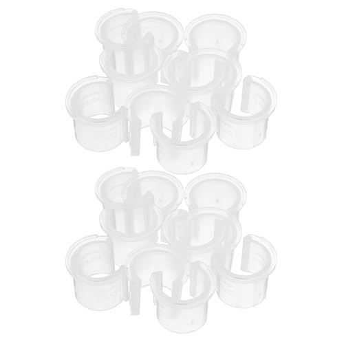 BELLIFFY Clips Transparentes para Dispensadores de Loción 20 Unidades Accesorios de Plástico para Botellas de Aceite Limpiador Cierres Compactos Compatibles Dosificadores Cosméticos