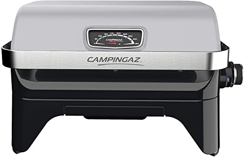 Campingaz Gas BBQ Attitude2go CV, Low-Smoking Portable Barbecue, Camping Grill, Tabletop Grill, Barbecue with Lid, Thermometer and Cast Iron Grid, Runs on CV 470 Plus Gas Cartridge, Grey - Image 4