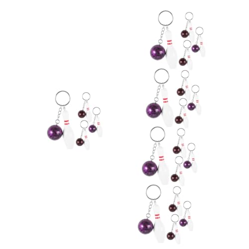 Porte clé bowling décoratif violet, le cadeau idéal pour joueur