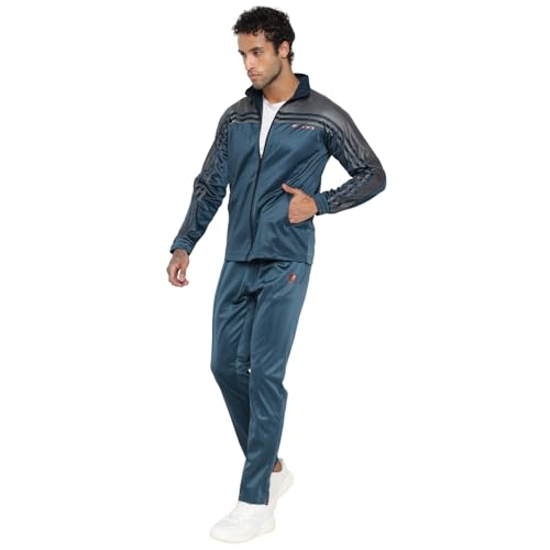 Image of OFF LIMITS Men's Polyester Elan Track Suit (Teal Medium)