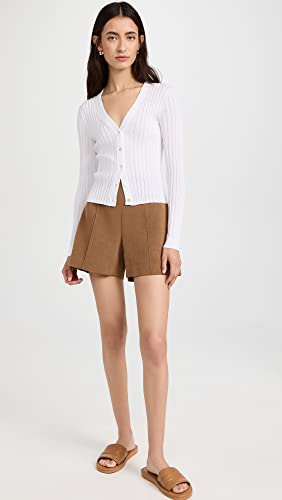 Image of Vince Women's Ribbed V Neck Cardigan