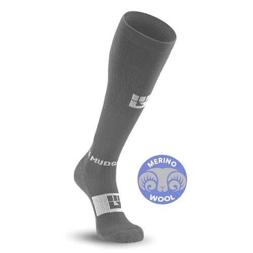 Image of MudGear Graduated Compression Socks, Durable, Sweat-Resistant OCR Performance Socks with Cushioned Footbed, Made in USA