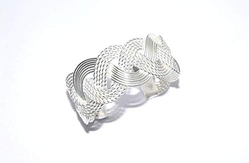 Handmade Design Silver Plated Cuff Bracelet Fashion Jewellery