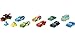 Bundle of Mattel Disney Pixar Cars Die-Cast Mini Racers 10-Pack Vehicles + Mack Hauler, 13-inch Toy Transporter Truck with Ramp & Carry Storage for 12 Vehicles