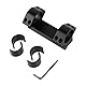 ToopMount Universal-Zielfernrohrmontagering 30 mm 1 25,4 mm Basisbreite 20 mm Picatinny-Schiene 11 mm Schwalbenschwanzschiene Integrierte niedrige Montagebasis