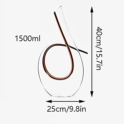 Creative Glass Decanter 1500ml rode wijnkarafen geschenkdoos loodvrij glas wijn geschenk geschikt voor allerlei soorten… - Afbeelding 3