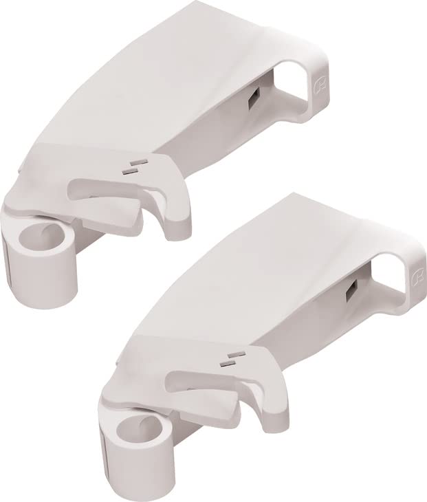 Lemans II Set 2-Shelf Lazy Susan with Soft-Close for Blind Base Corner Cabinets, Chrome and White (1057 sq. Model 60, Tray Size: 21