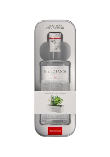 The Botanist Gin Gift Set 70 cl, Tin Planter & Foraged Cocktail Booklet, Islay Dry, Premium Craft Scottish Gin