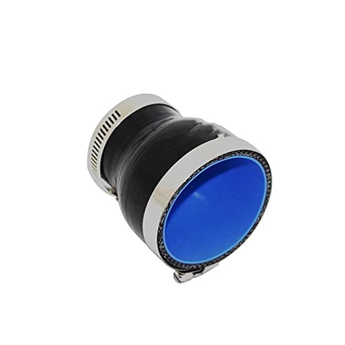 DAVBIR Car Exhaust Tip Universal Silicone Tubing Hose Straight Big To Small Connector Car Intercooler Turbo Intake Pipe Coupler Black Multi Size Exhaust Tailpipes (Size : 38MM-51MM)