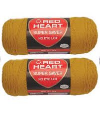 Bulk Buy: Red Heart Super Saver (2-pack) (Gold)