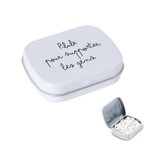 Boite à bonbons - Pilule pour supporter les gens