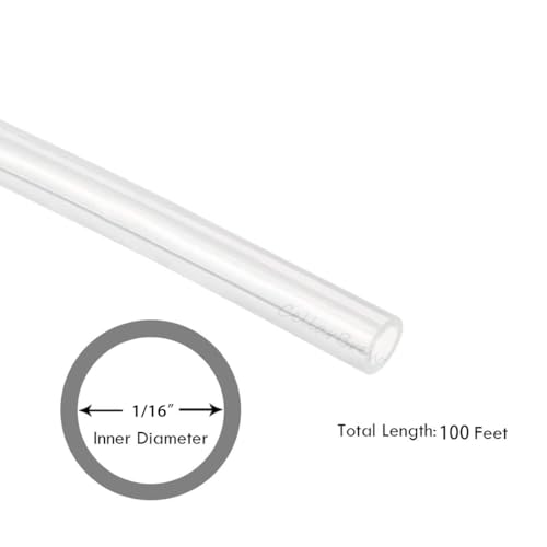 Image of 1 /16 inch ID Silicon Tubing, JoyTube Food Grade Silicon Tubing 1 /16 inch ID x 1 /8 inch OD 100 Feet High Temp Pure Silicone Hose Tube for Home Brewing Winemaking