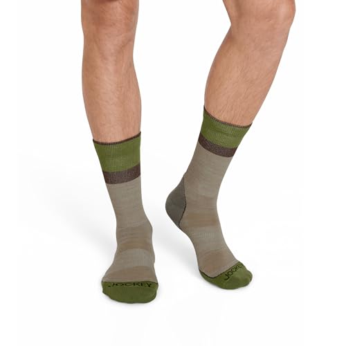 Jockey Men's Socks Men's Made in America* Light Merino Wool Hiking Crew Sock2