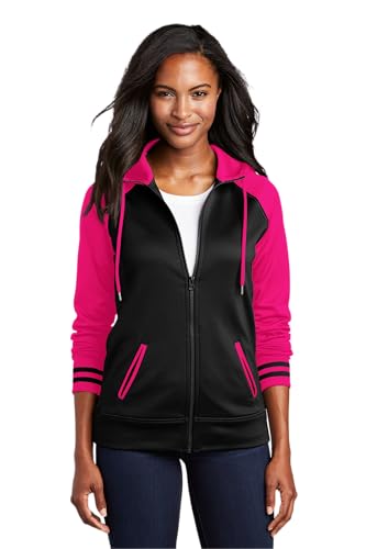 SPORT-TEK Women's Sport-Wick Varsity Fleece Full Zip Hooded Jacket
