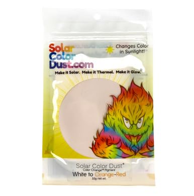 SolarColorDust® - White to Orange-Red - Sunlight Sensitive Color Change® Pigment